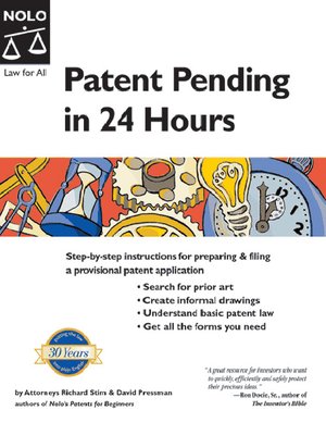cover image of Patent Pending in 24 Hours